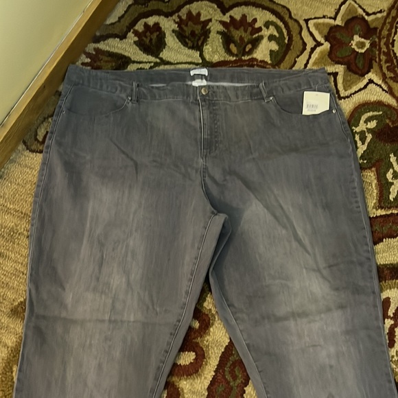 JACLYN SMITH Size 22W Lightweight Stretch Denim GRAY Cotton Blend $59 NEW - Picture 13 of 13